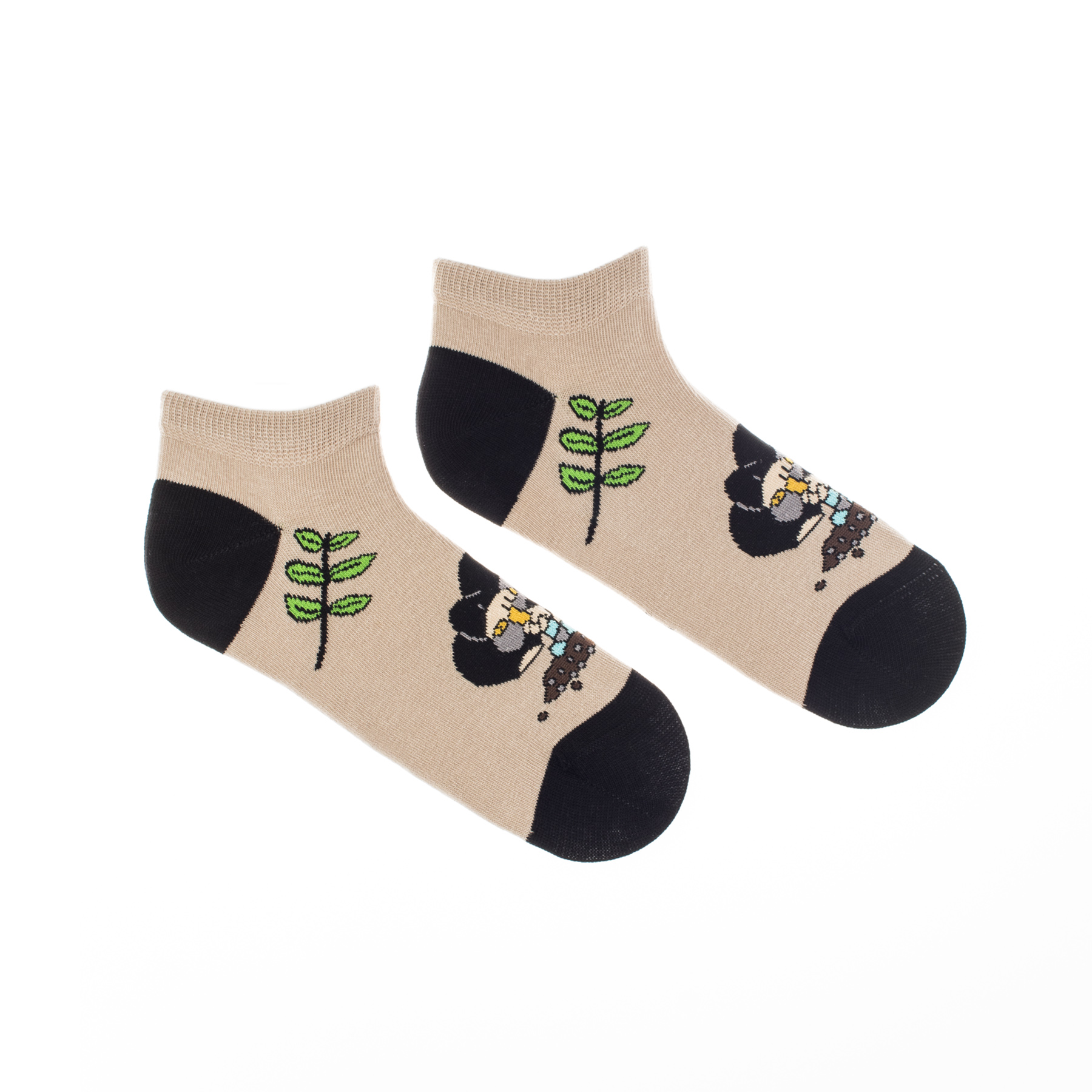 Kotníkové ponožky Krtek hnědý Fusakle