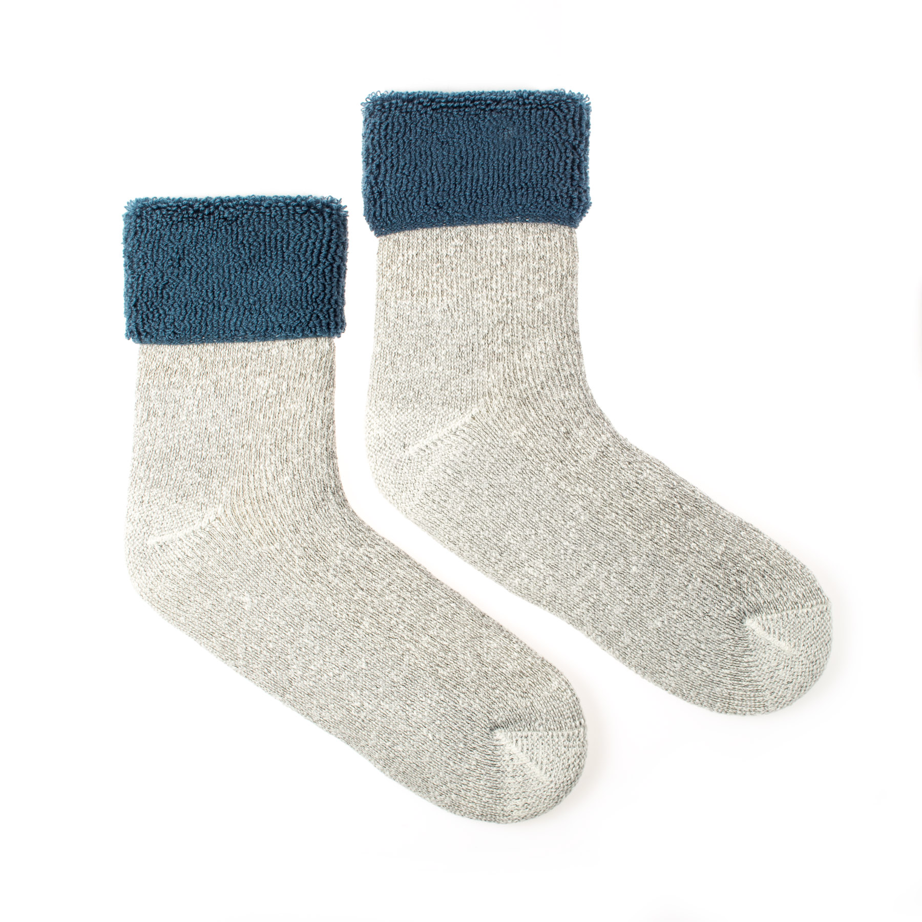 Vlněné ponožky Vlnáč Kožich modrý Fusakle