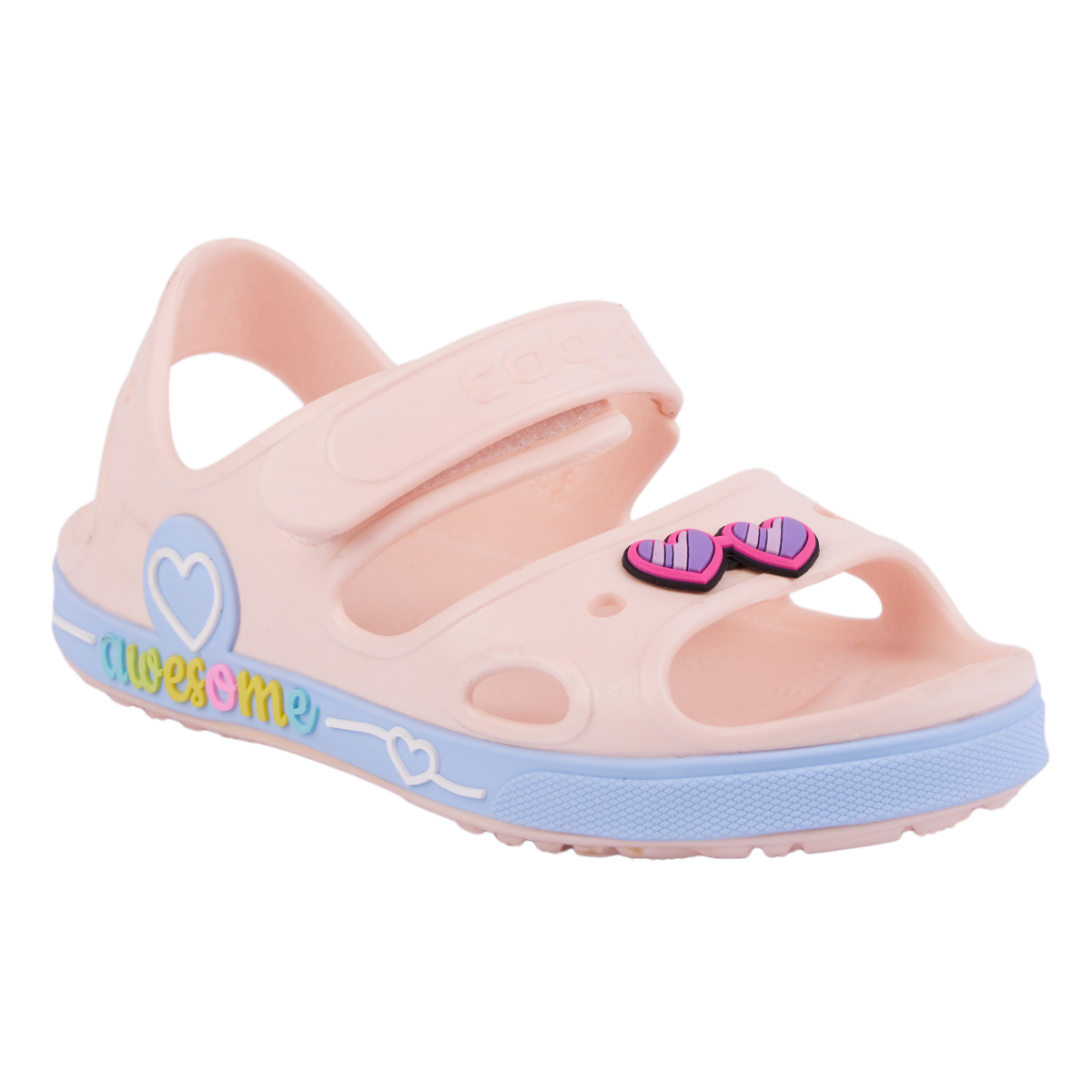 Dětské sandály COQUI YOGI Candy Rainbow růžové + Amulety Fusakle