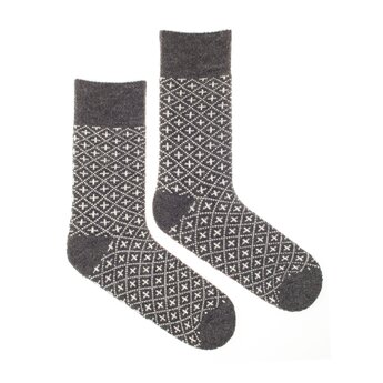 Vlněné ponožky Vlnáč Plusko šedé
