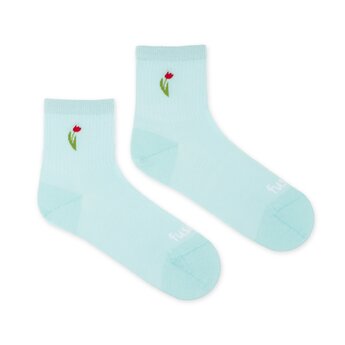 Trojštvrťové ponožky Tulipán