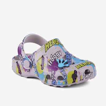 Detské clogsy COQUI LITTLE FROG sivé Hero + amulet