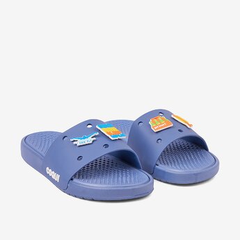 Pánske šľapky COQUI SPEEDY modré + amulety