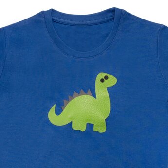Tričko detské Pískacie s dlhým rukávom Dinosaurus
