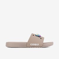 Pánske šľapky COQUI SPEEDY sivohnedé + amulety | Fusakle
