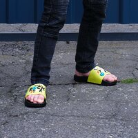 Detské šľapky COQUI RUKI Rock Star citrus