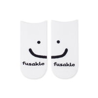 Detské členkové ponožky Smajlík biele