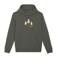 FSKL mikina stromy khaki