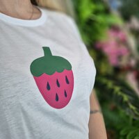 Fskl tricko piskacie dospeli jahoda detail