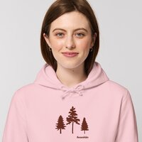 Mikina cotton pink stromy 01