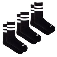 3-pack ponožiek Šport pásik čierne | Fusakle