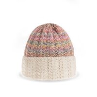 V100107 ciapka vlna hruby vyplet melir biely lem 1